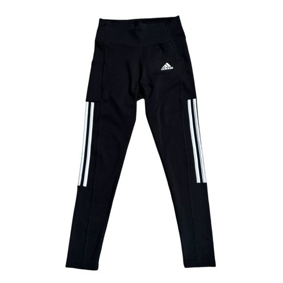 Adidas Women's Lightweight High Rise 3-Stripe Mesh 7/8 Leggings, size Small - Picture 2 of 11